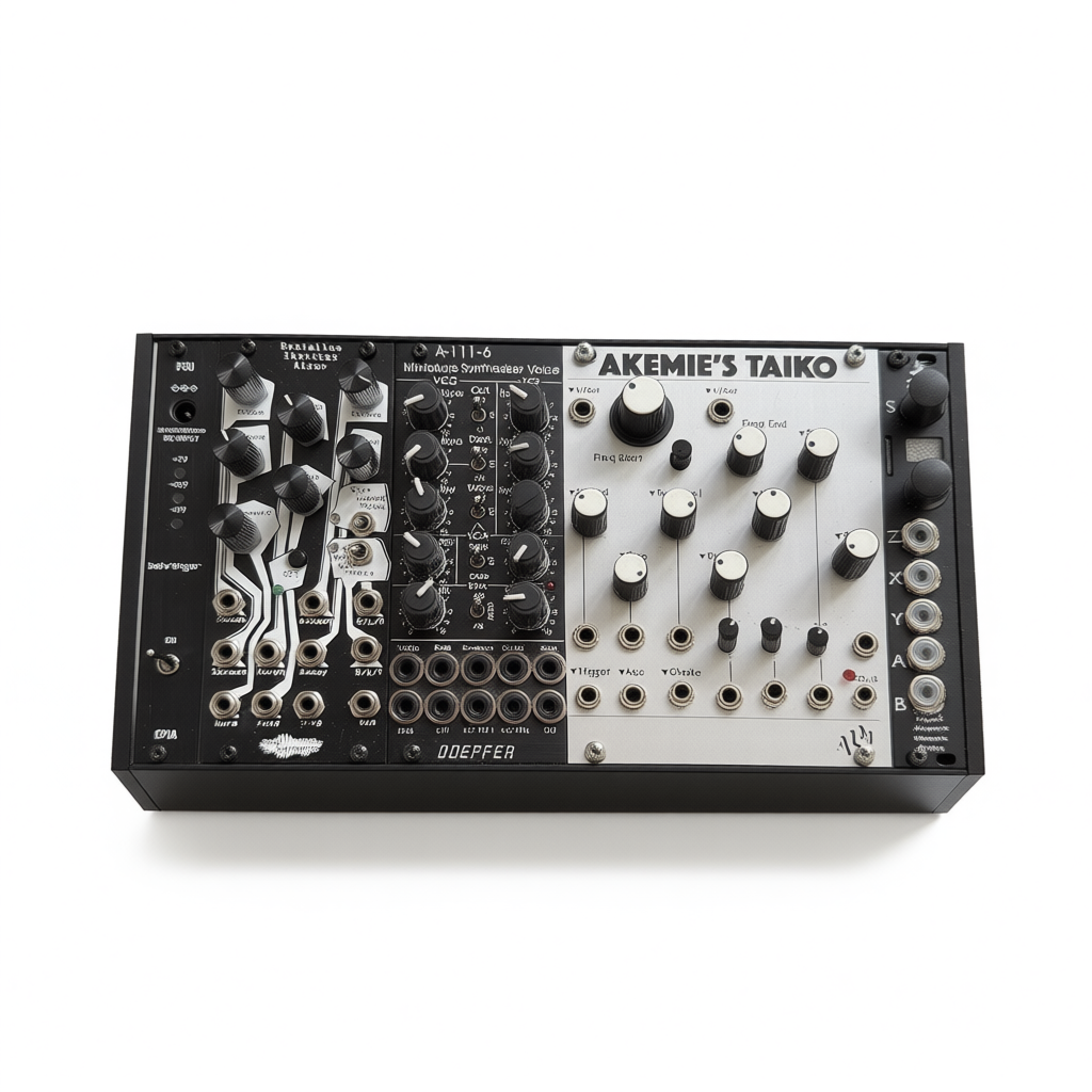46HP 3U Eurorack Modular Synth Skiff Case – Black Desktop Enclosure