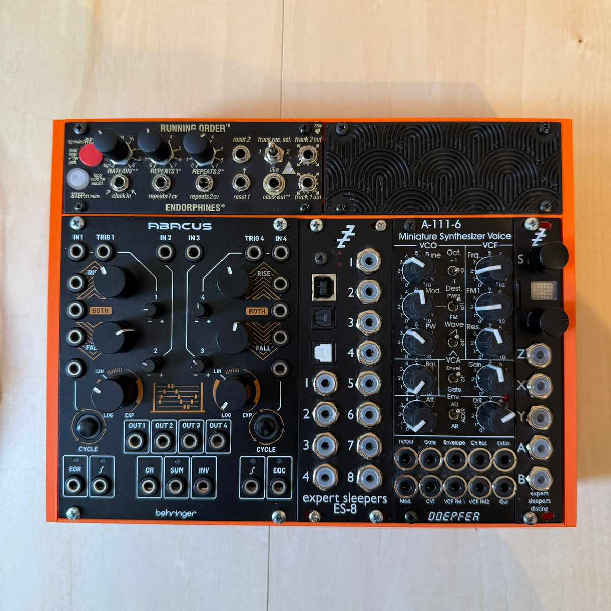 42HP 4U Small Eurorack Modular Synth Skiff Case