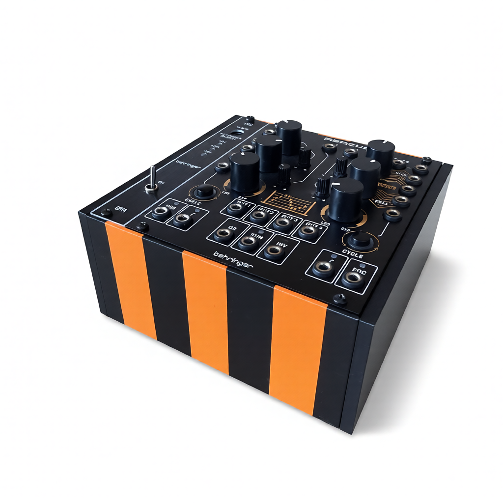 24HP 3U STRIPED Eurorack Modular Synth Skiff Case – Desktop Enclosure