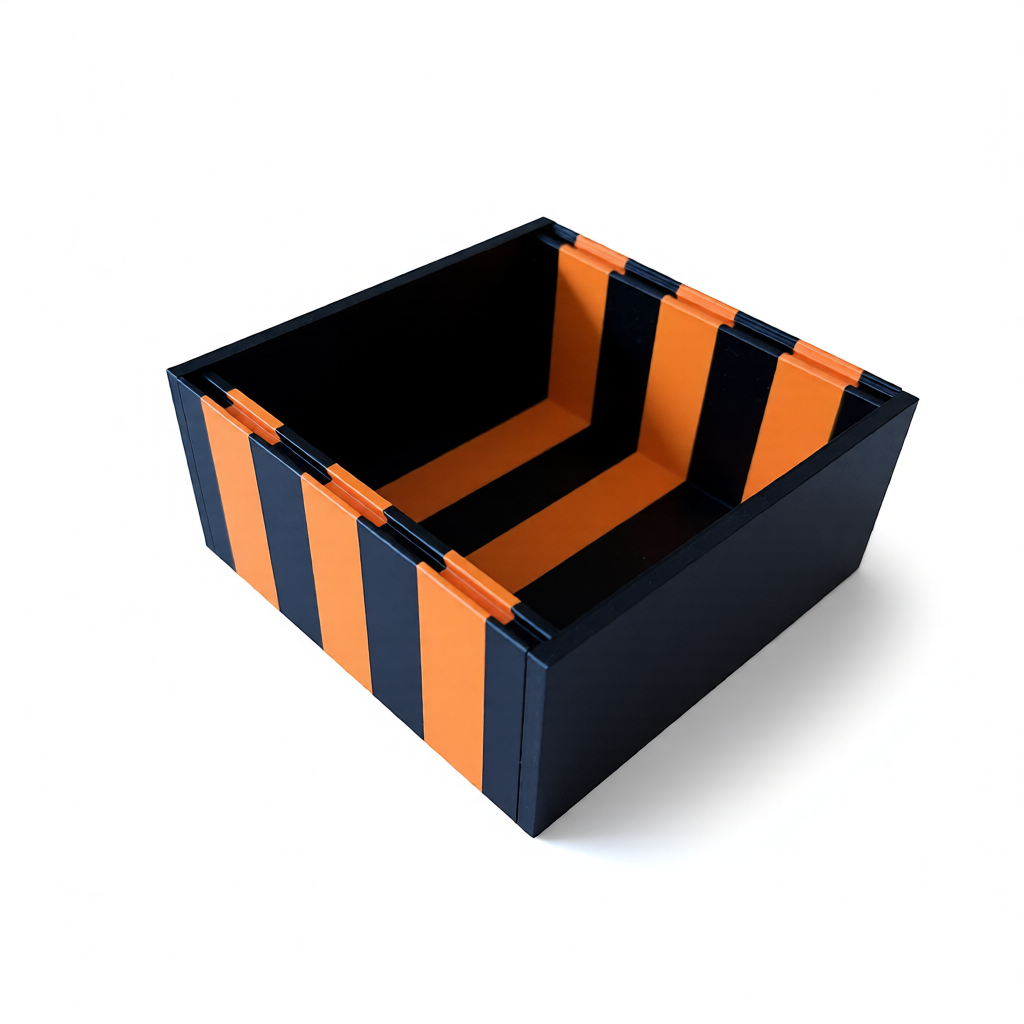 24HP 3U STRIPED Eurorack Modular Synth Skiff Case – Desktop Enclosure